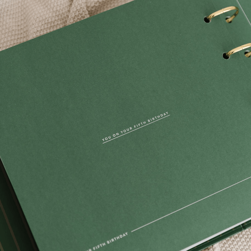 Hi Baby Baby Book - Forest Green - Bloom Store