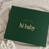 Hi Baby Baby Book- Forest Green